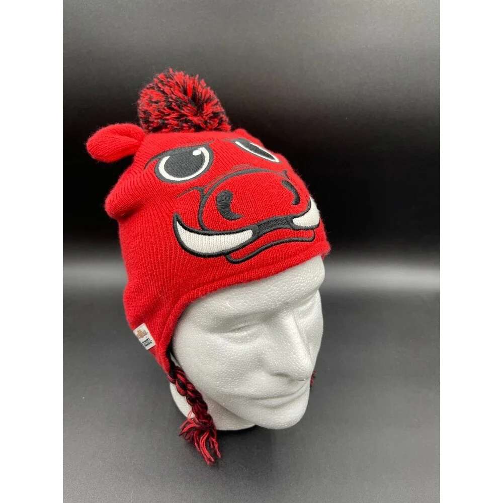 Arkansas Razorbacks Children's Kids Beanie Red Hogs Winter Hat Cap Zazootz